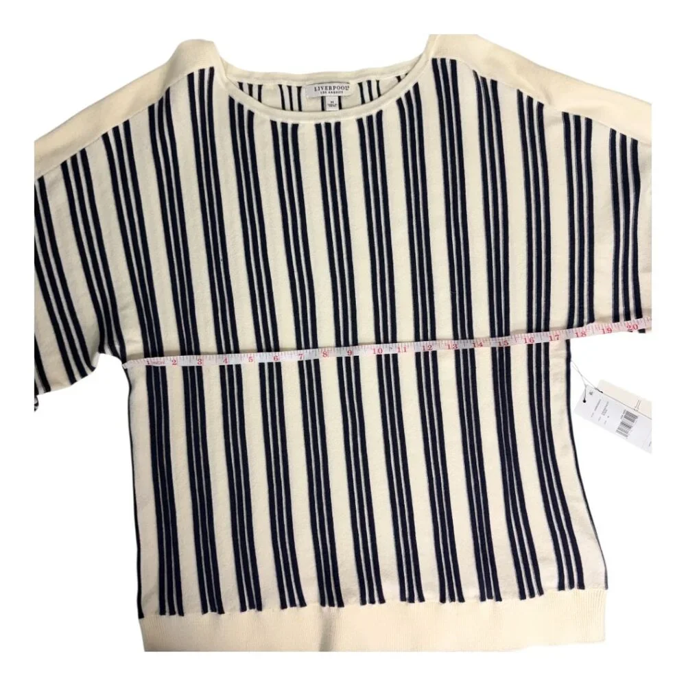 LIVERPOOL LOS ANGELES | Navy Striped Dolman Top – Size M NWT - Picture 5 of 12